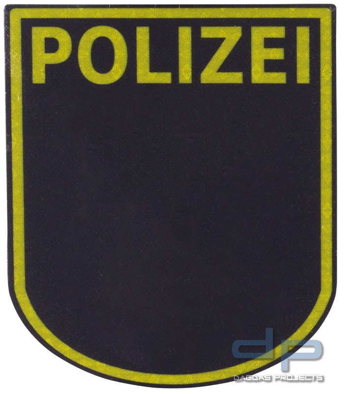 Ärmelabzeichen Polizei Sachsen Reflektierend