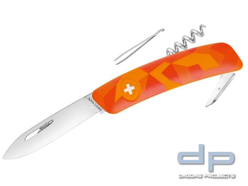 SWIZA Schweizer Messer C01 LUCEO, Stahl 440, Klingensperre, Anti-Rutsch-Griffschalen, Camo Urban Ora