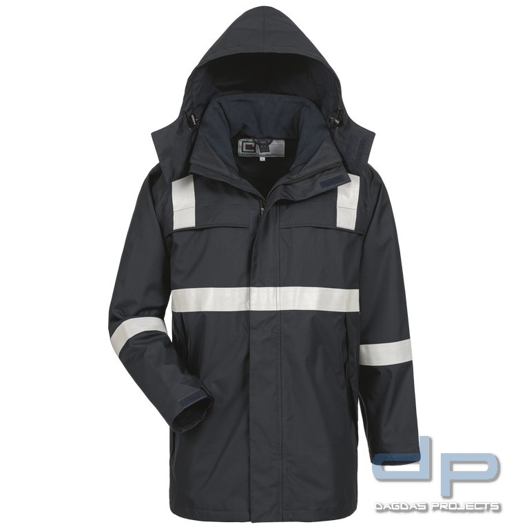 MULTINORM PARKA in Marine mit Aufdruck nach Wunsch auf Brust und Rücken