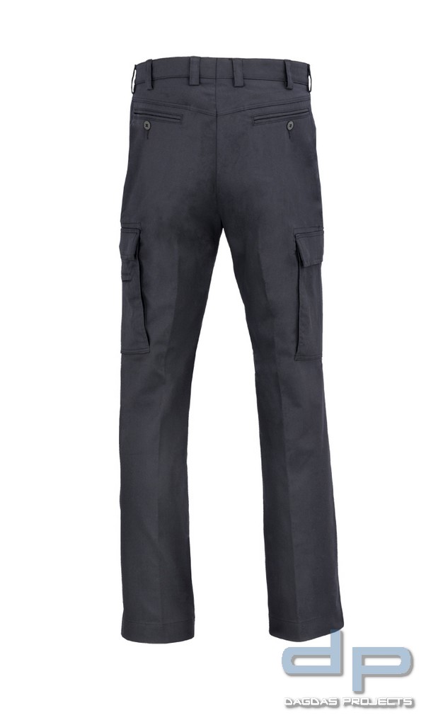 Herren Diensthose mit Biese in Marine