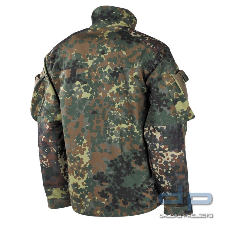 BW Kampfjacke, Einsatz/Übung, kurz, flecktarn