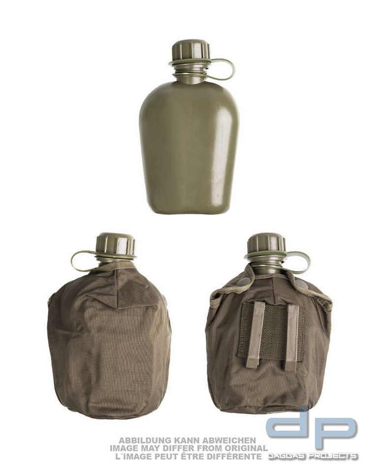 ÖSTERR.FELDFLASCHE 1LTR.M.BECHER U.HÜLLE NEUW. VPE 5