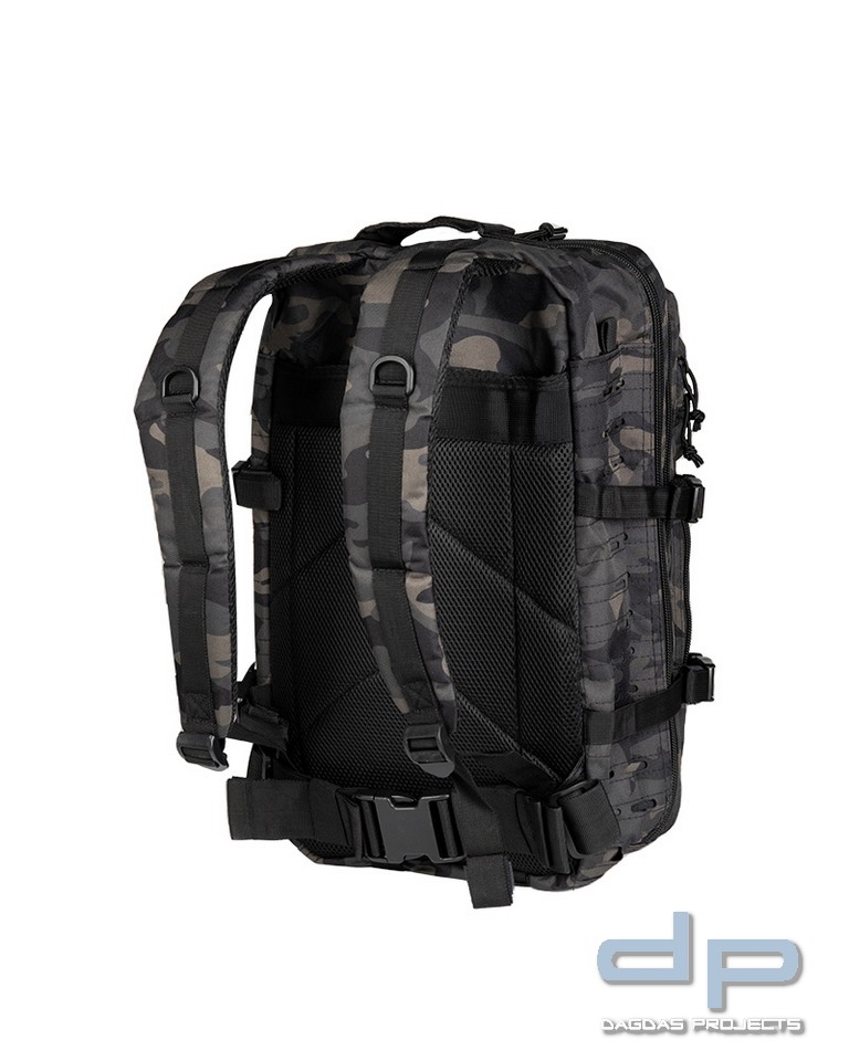US ASSAULT PACK LG LASER CUT DARK CAMO VPE 2