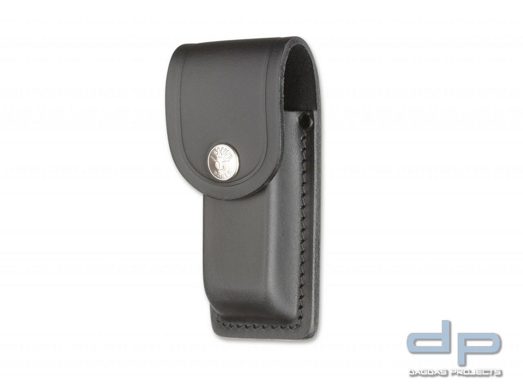 Leder-Etui Schwarz Klein