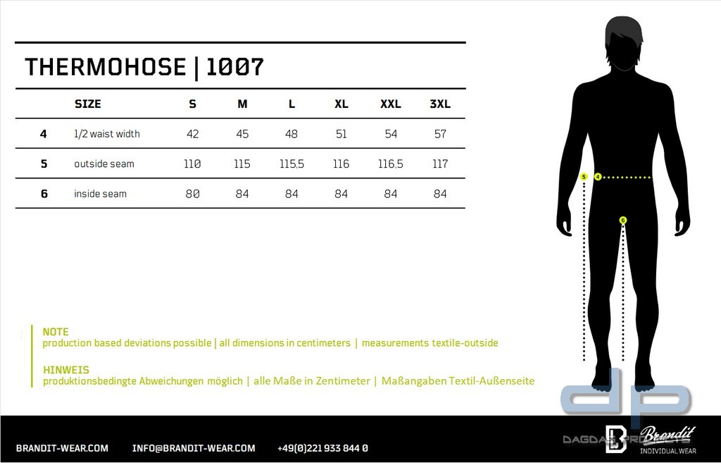 Thermo Pants in verschiedenen Farben