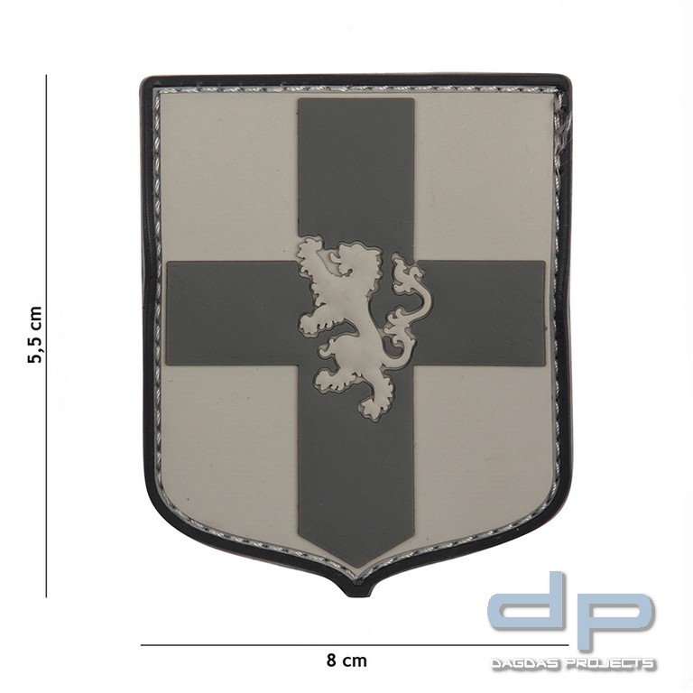 Emblem 3D PVC Niederländisches Schild grau