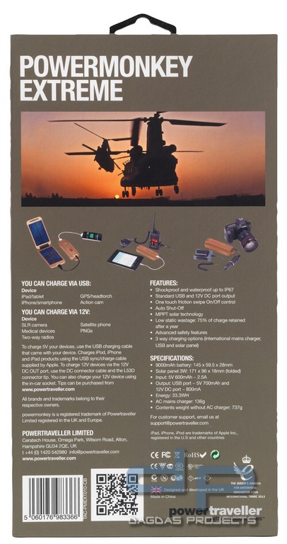 Powertraveller Extreme Tactical Coyote