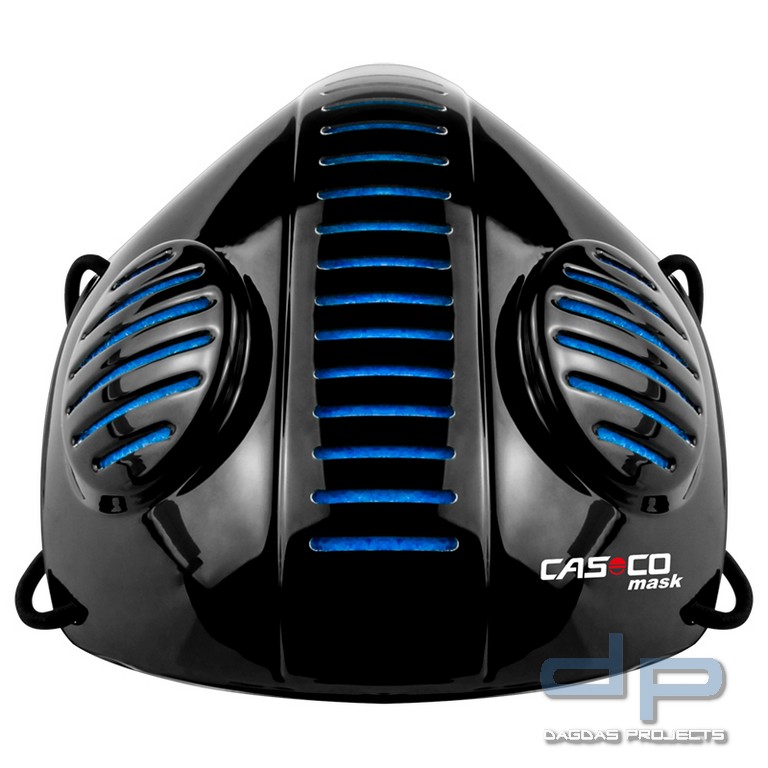 CASCO MASK 2.0 IN SCHWARZ mit Wunschaufdruck in 3 M reflex silber