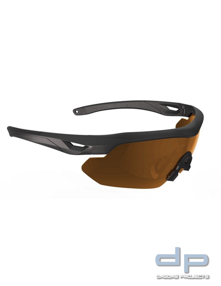 SWISS EYE® Takt. Laserschutz-/Schiessbrille "Nighthawk PRO" , braun