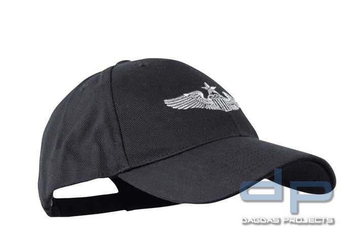 Baseball Cap Schwarz Senior Pilot