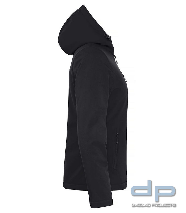 Behörden Padded Softshelljacke mit Kapuze Damen in verschiedenen Farben mit Wunschaufdruck