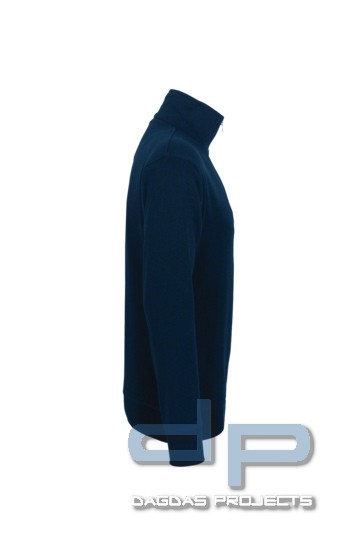 Zip Sweat 70/30 Bw./Pes. in marine