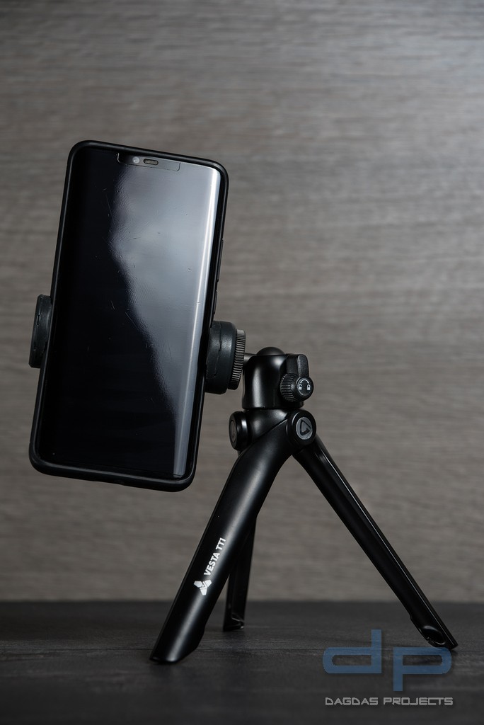 VANGUARD VESTA TT1 TISCHSTATIVSET MIT SMARTPHONE-HALTERUNG