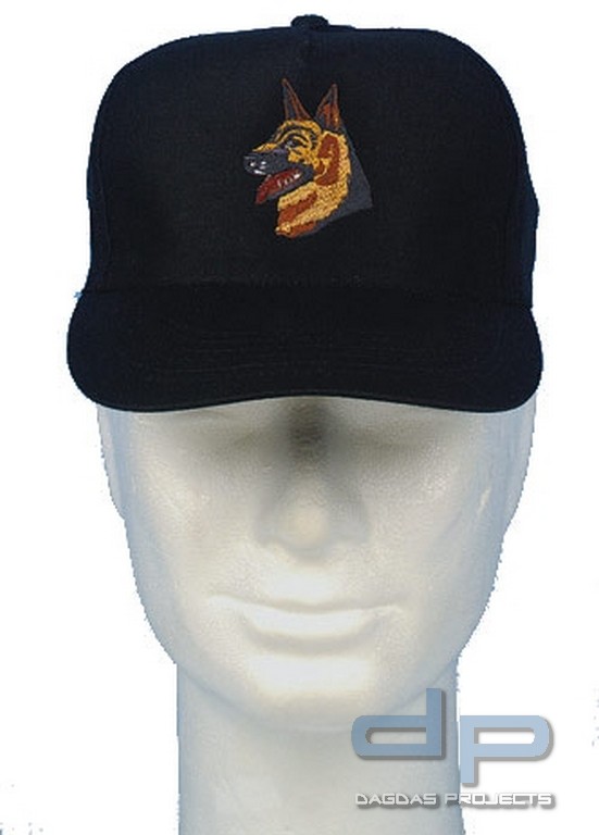 Mütze mit Stickmotiv Schäferhundkopf