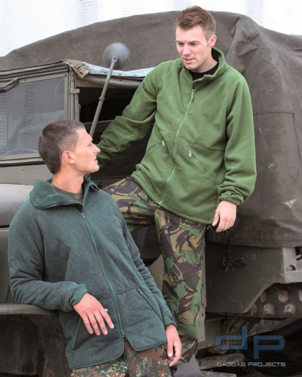 HOLL. KÄLTESCHUTZJACKE FLEECE GRÜN GEBR. VPE 5