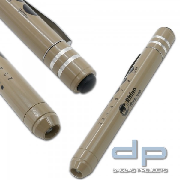 RHINO RESCUE REUSABLE LED PENLIGHT DIAGNOSTIKLEUCHTE COYOTE