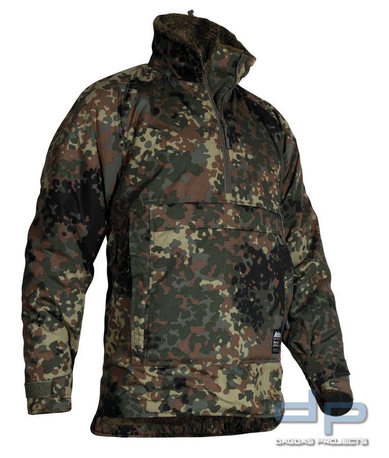 ARKTIS MAMMOTH SHIRT HALF-ZIP WINTERJACKET FLECKTARN
