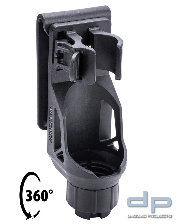 V70 Holster für Einsatzstock, 360 Grad drehbar,