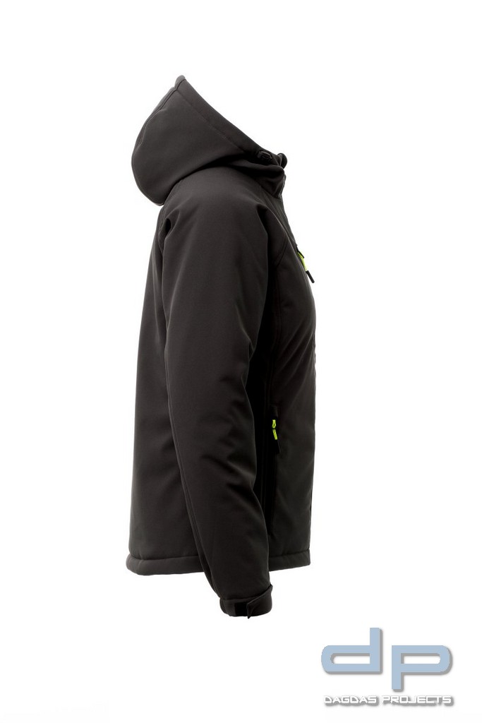 Padded Damen Behörden Softshelljacke ''GALE PAD LADY'' in verschiedenen Farben mit Aufdruck nach Wun