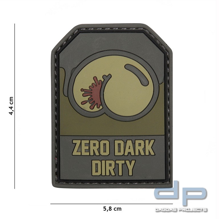 Emblem 3D PVC Zero Dark Dirty grün