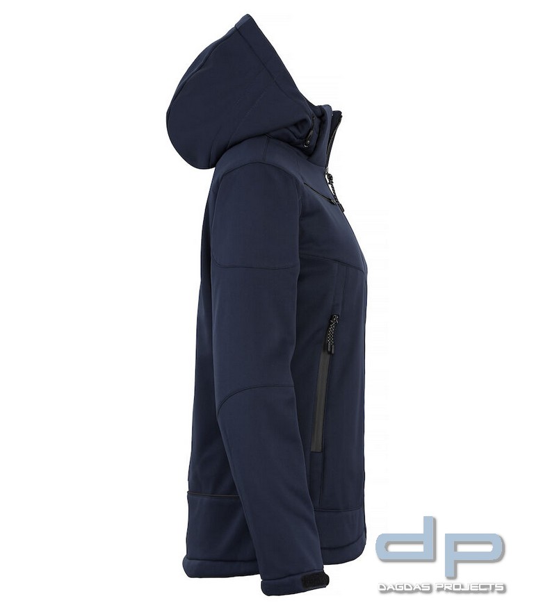 Herren Behörden Softshelljacke "Grayland" in Dark Navy mit Aufdruck nach Wunsch, Größe L