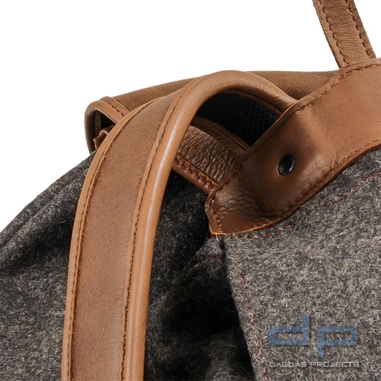 AKAH Rucksack "Loden de Luxe" mit Elch-Leder