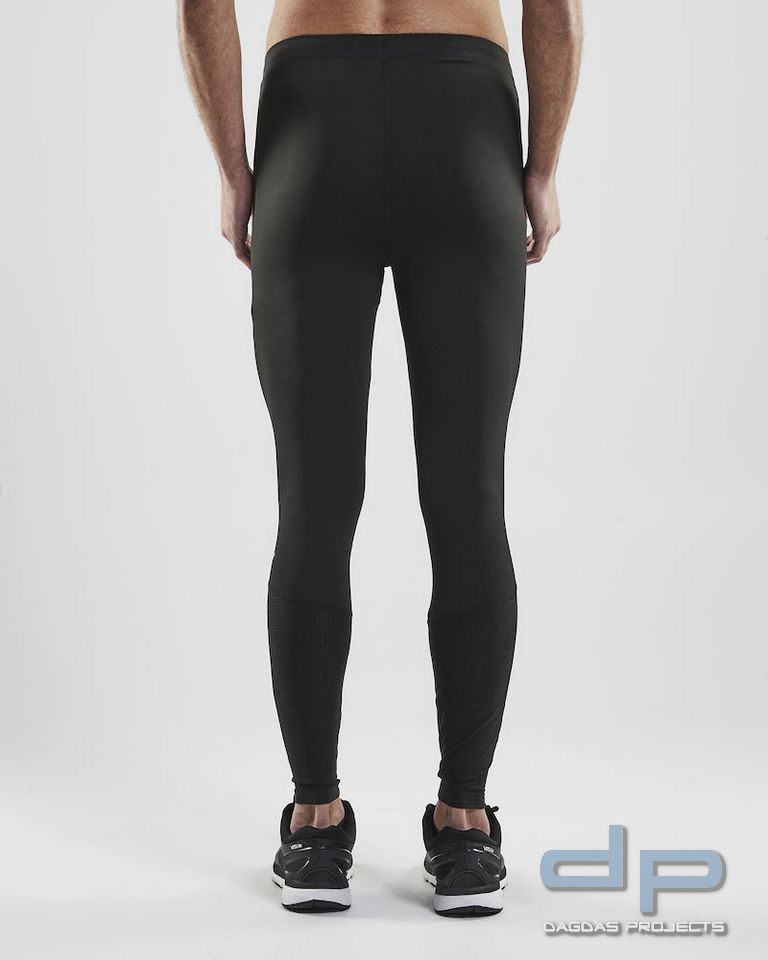 Craft Rush Zip Tights für Herren in Schwarz