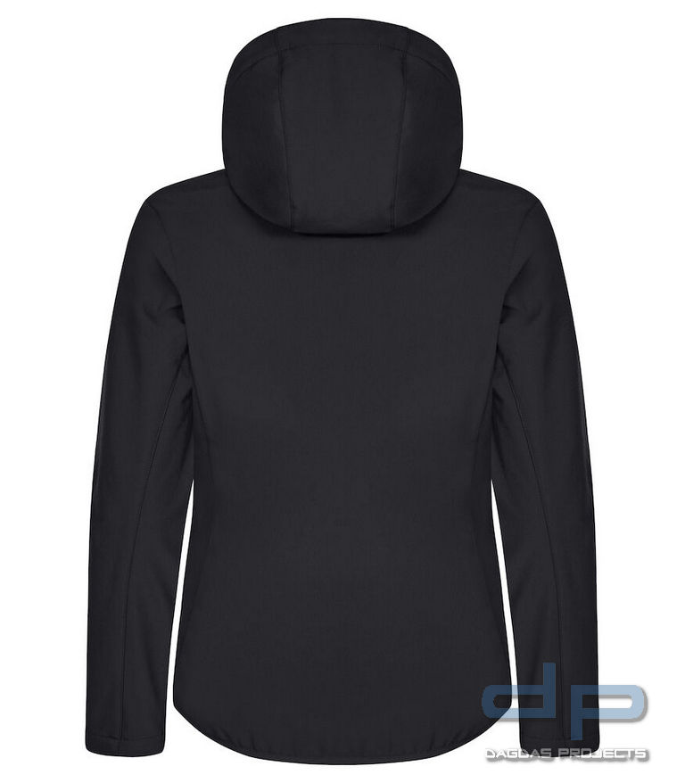 Behörden Classic Softshell Hoody Lady mit Aufdruck nach Wunsch auf Brust und Rücken