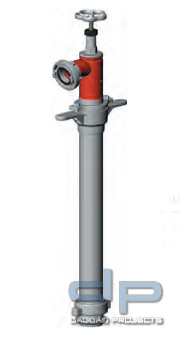 Standrohr 1 x Storz - C absperrbar DN 50