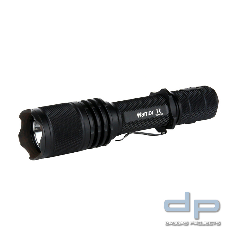 PowerTac tactical flashlight Warrior-R USB rechargeable Kit