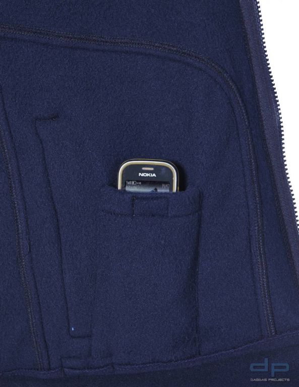 Behörden Fleece-Jacke Herren Winter Marineblau
