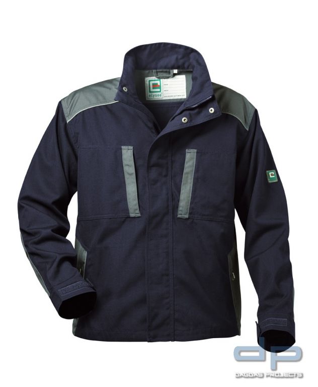 Canvas-Bundjacke in Marine/Grau