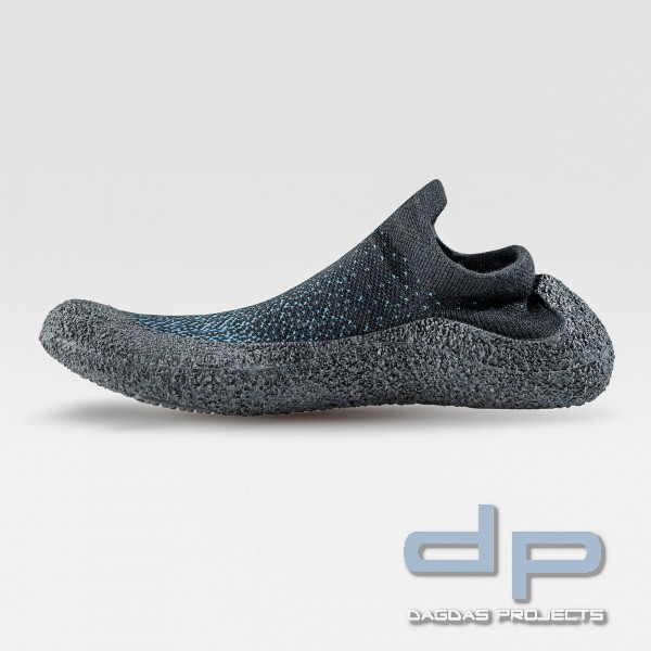 UYN SHOCKIE SHOES BARFUSS SCHUHE BLACK / TURQUOISE IN GRAU ODER BLAU