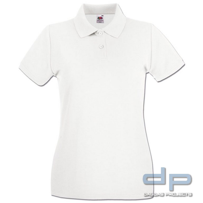 Lady-Fit Premium Polo mit Wunschtext