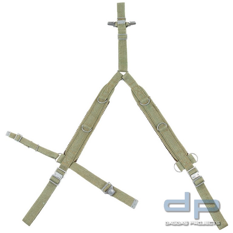 Polnischer Suspender, Y Typ, oliv, neuwertig VPE 10
