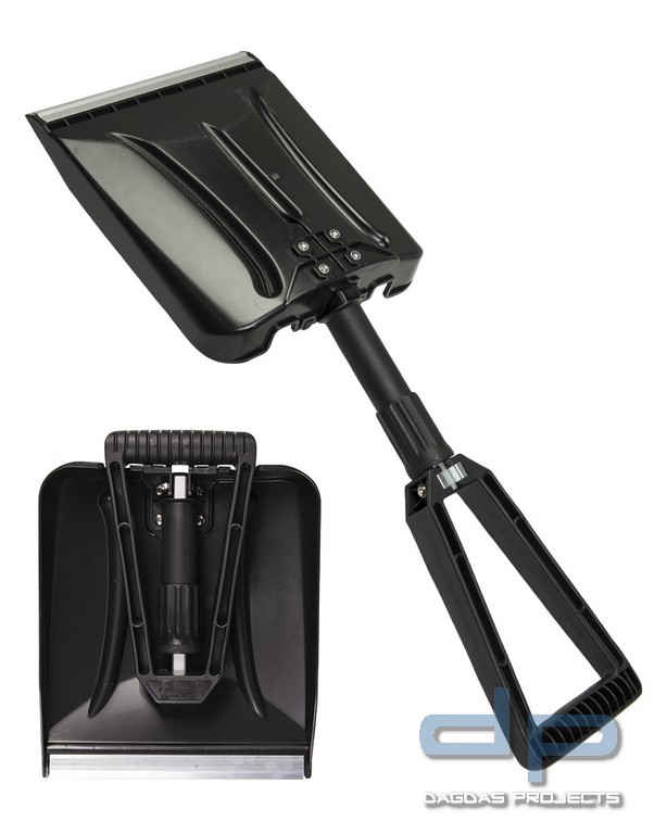SCHNEESCHAUFEL KLAPPBAR ABS SCHWARZ VPE 2