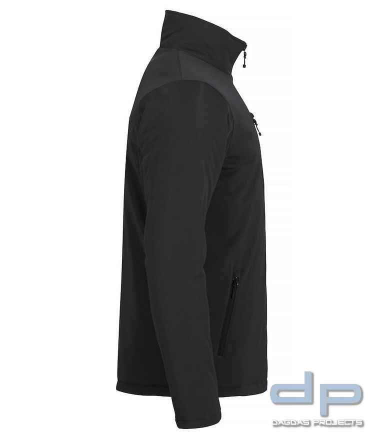 Behörden Padded Softshell Jacke in verschiedenen Farben mit Aufdruck nach Wunsch in reflex silber