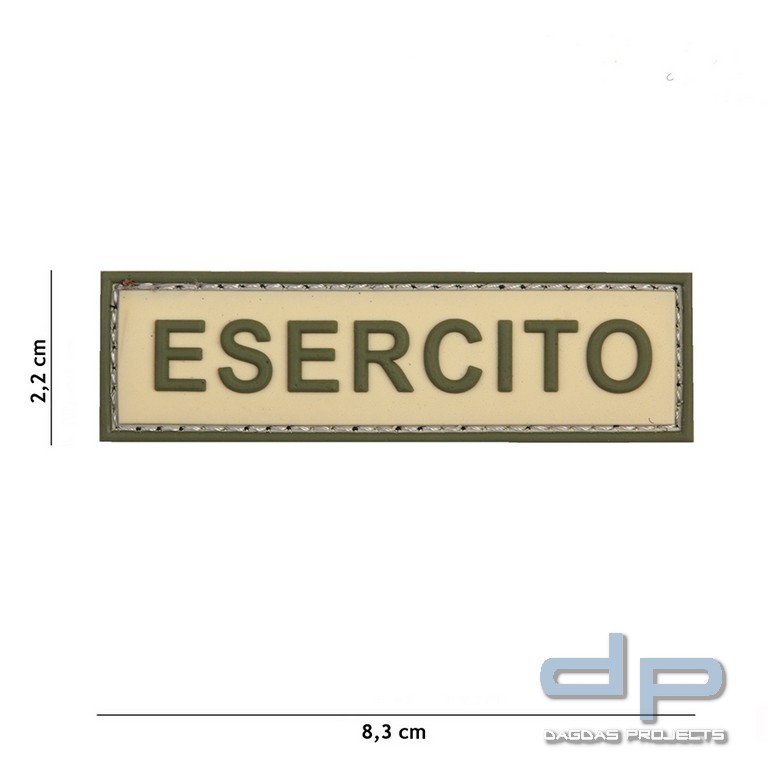 Emblem 3D PVC Esercito coyote/grün