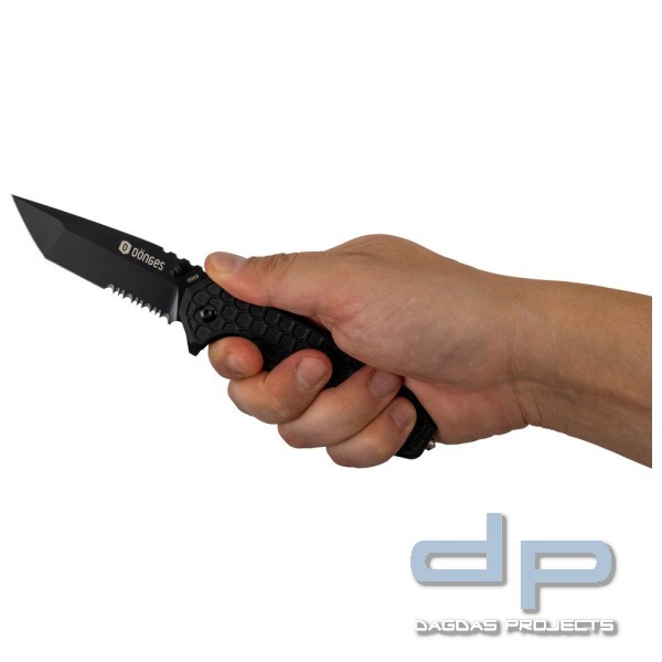 Dönges Rettungsmesser Basic, Tactical, Farbe Schwarz