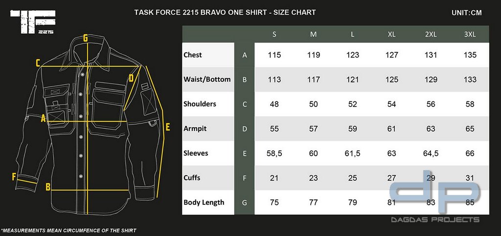 TF-2215 Bravo One Shirt in verschiedenen Farben