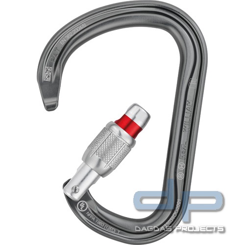 PETZL WILLIAM SCREW-LOCK Alu-Karabiner