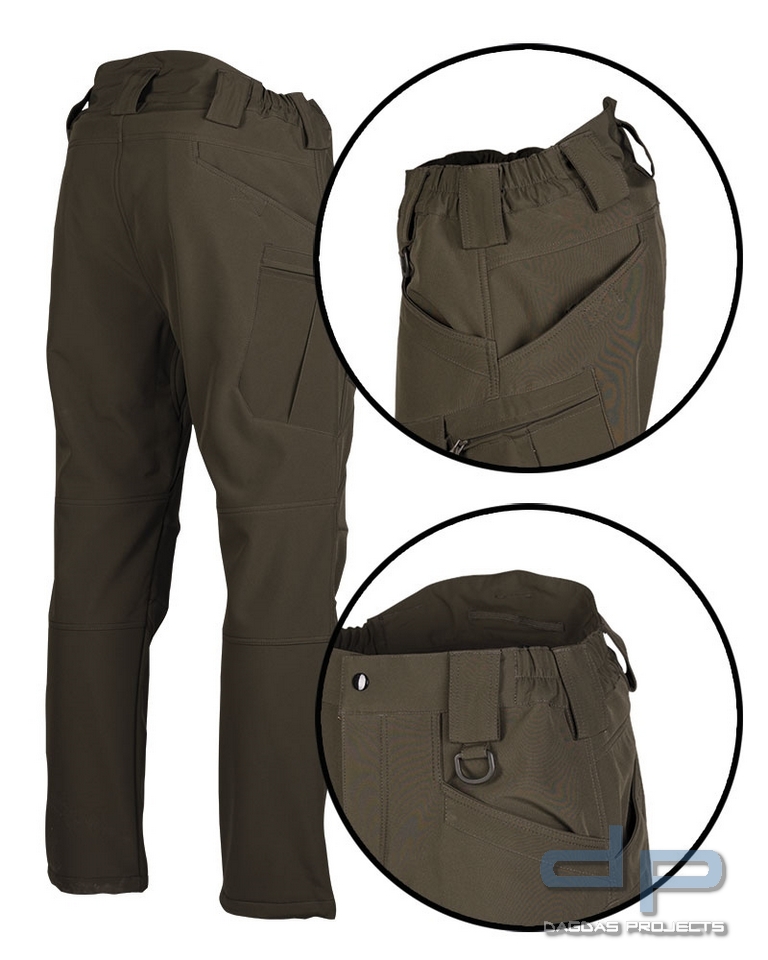 SOFTSHELL HOSE ′ASSAULT ′ RANGER GREEN