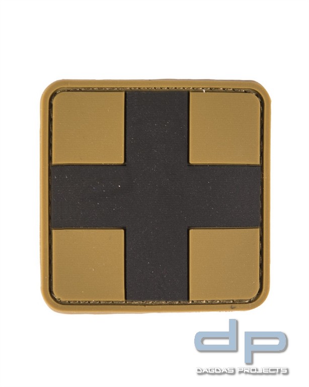 PATCH 3D FIRST AID PVC M.KLETT COYOTE LG VPE 10