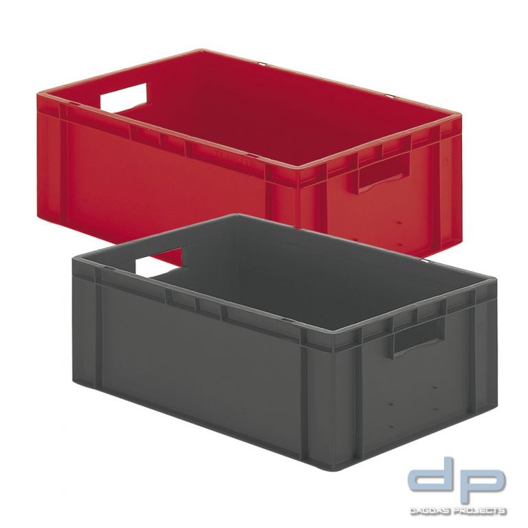 Stapeltransportkasten 600 x 400 x 120 mm grau