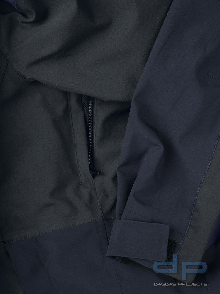 Unisex Trekkingjacke Behörde inklusive Wunschaufdruck in reflex silber