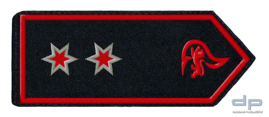 SCHULTERKLAPPENPAAR FEUERWEHR, BADEN-WÜRTTEMBERG OBERLÖSCHMEISTER / OBERLÖSCHMEISTERIN