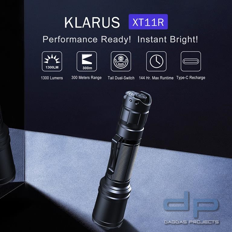 Klarus XT11R, USB-C