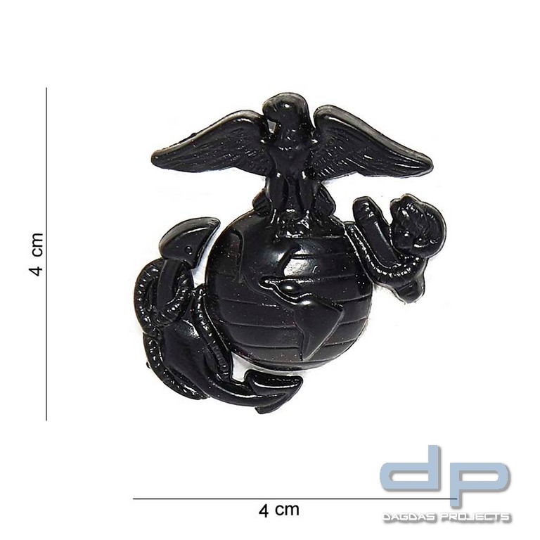 Emblem USMC schwarz 1 Stck.