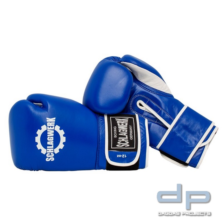 SCHLAGWERK Boxhandschuhe Training/Sparring 2.0 blau/weiß