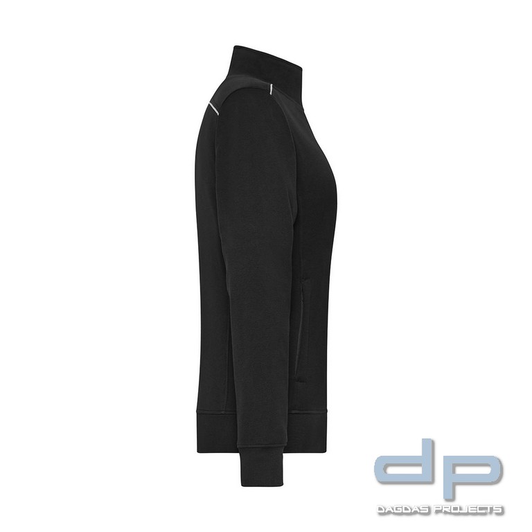 Ladies Sweat Jacke dp S-Serie in verschiedenen Farben mit Wunschaufdruck